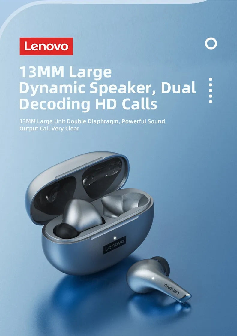 Lenovo LP5 – Premium Wireless Earbuds for Crystal Clear Sound