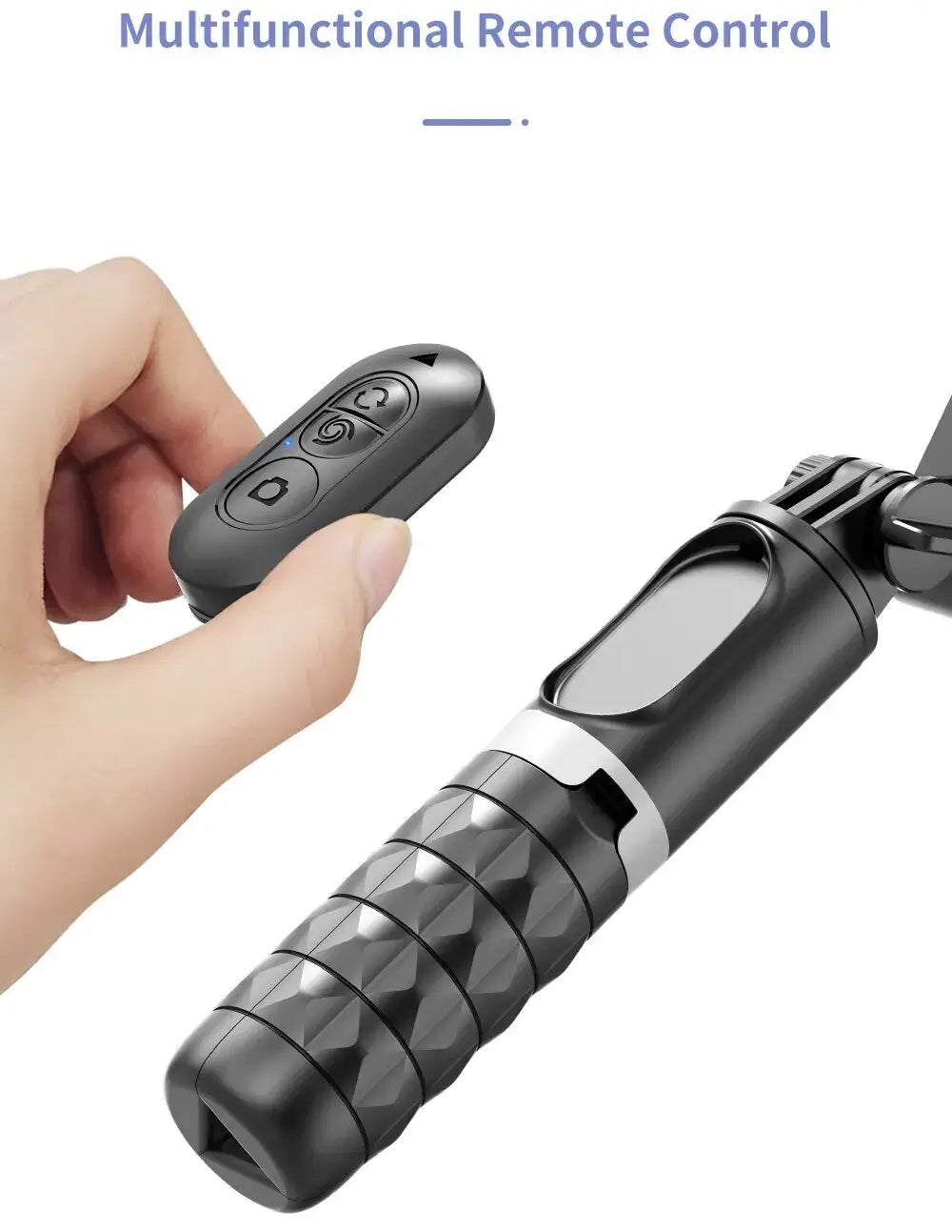 Multifunctional Bluetooth remote control for wireless operation of camera, video, and gimbal functions