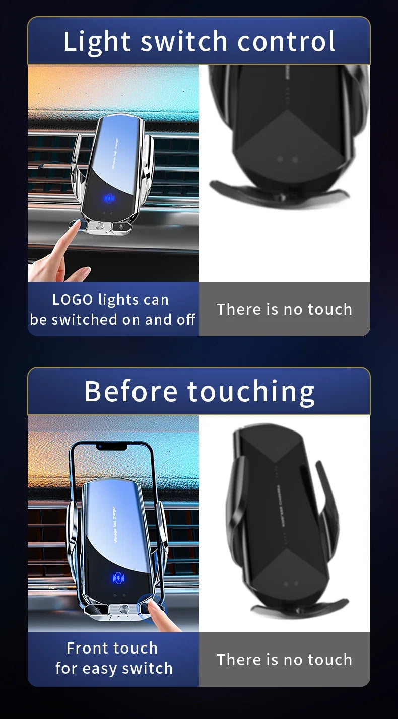 Light switch control device with touch sensitivity demonstration on a smartphone.