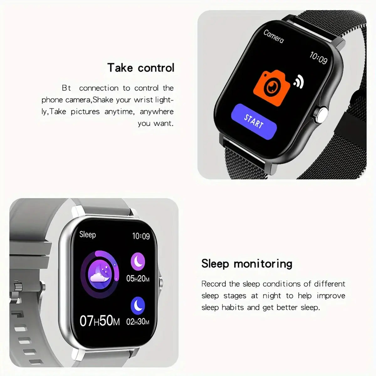 2024 Smart Watch for Men & Women | Full Touch Screen, Sport Fitness, BT Call | Ideal Gift
