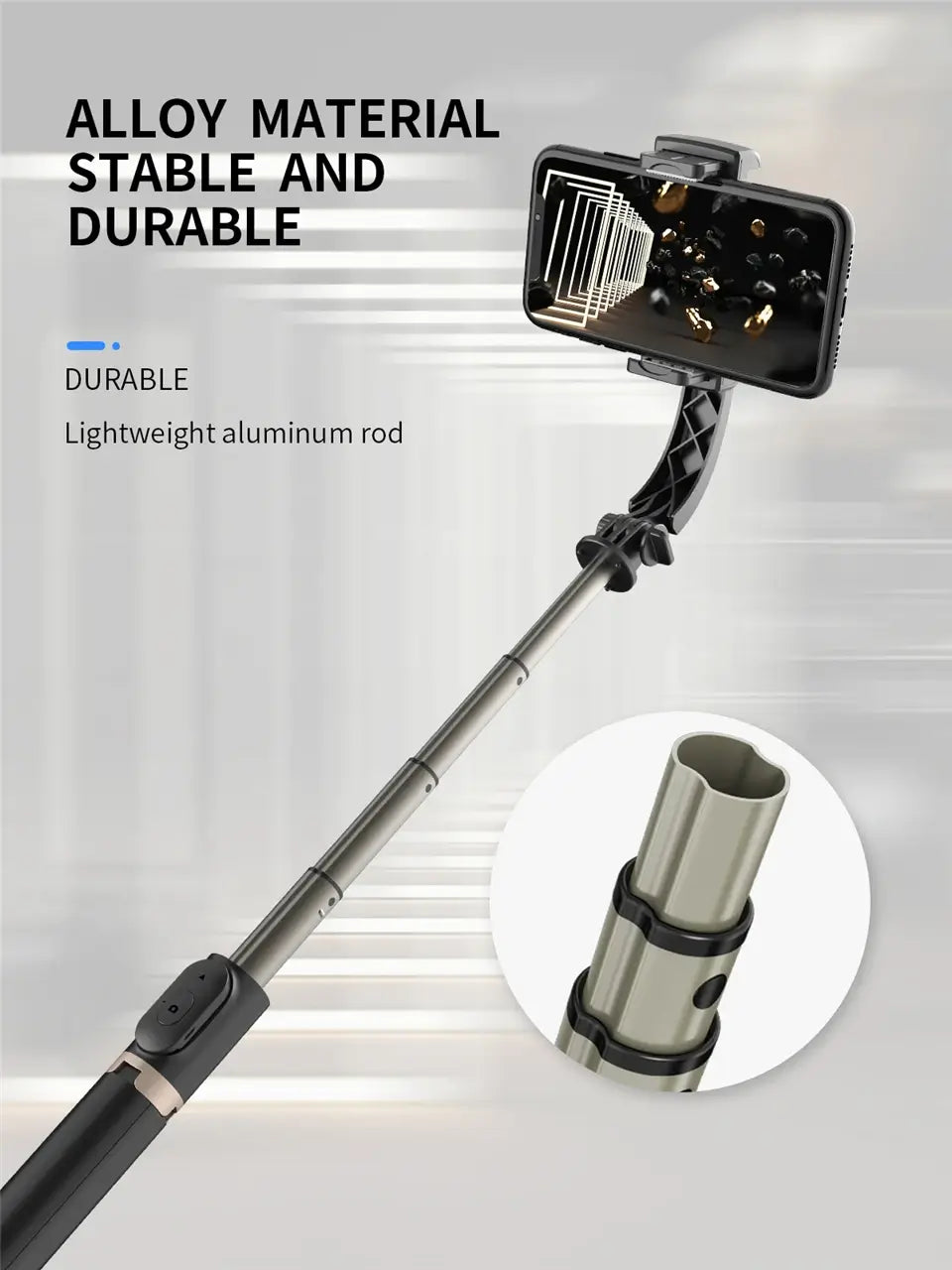Bluetooth Stabilizer Selfie Stick Tripod with Gimbal