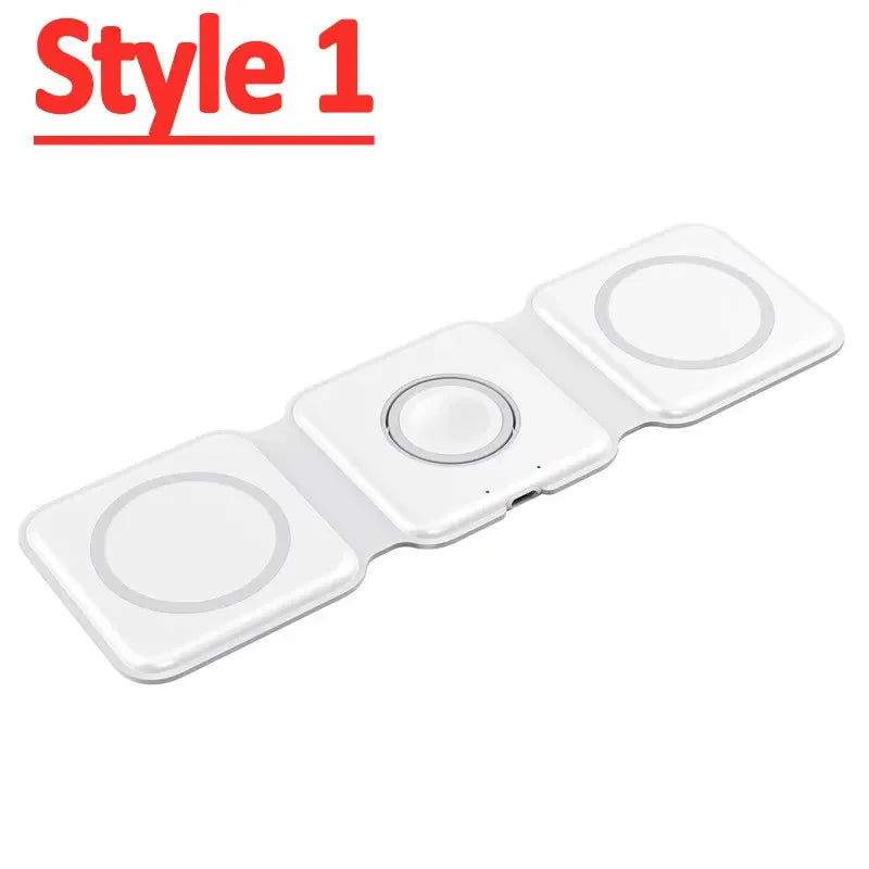 White electronic device with three circular components on a white background, labeled 'Style 1'.