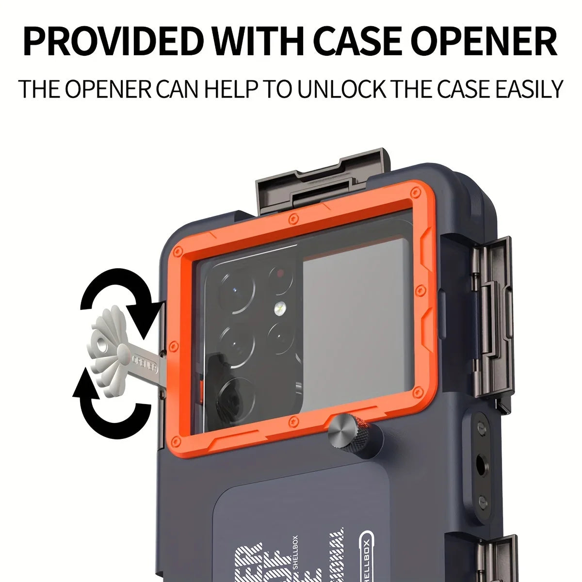 Product with case opener feature on a white background