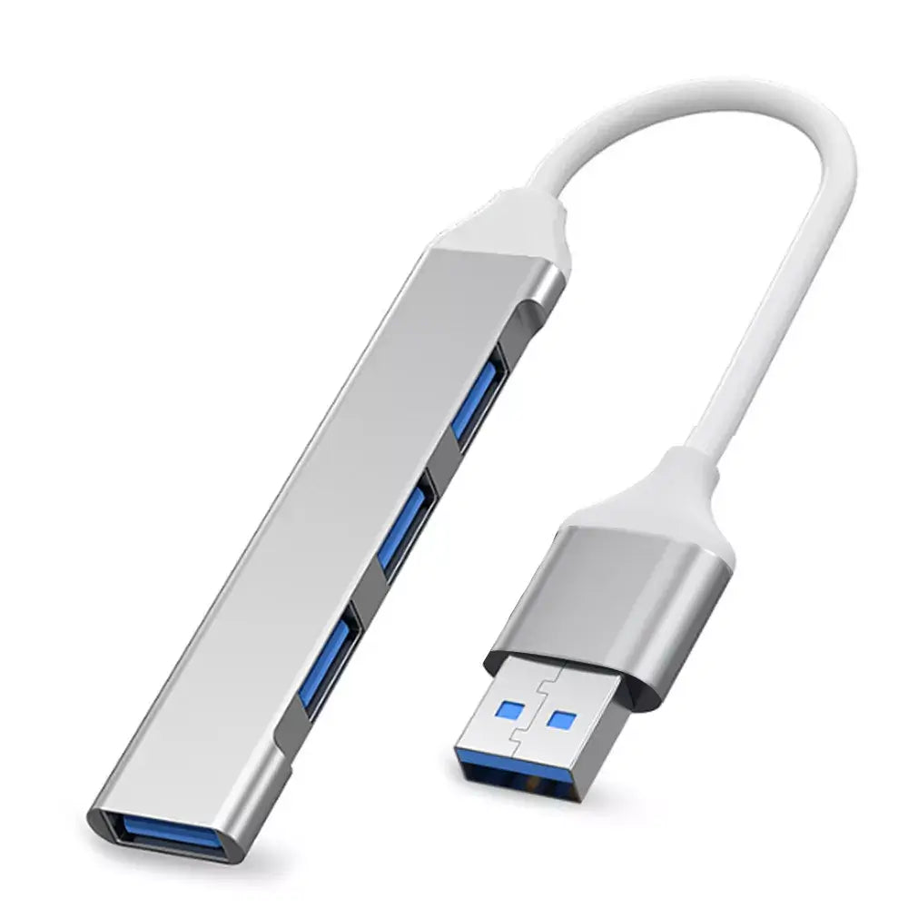 USB hub with multiple ports on a white background