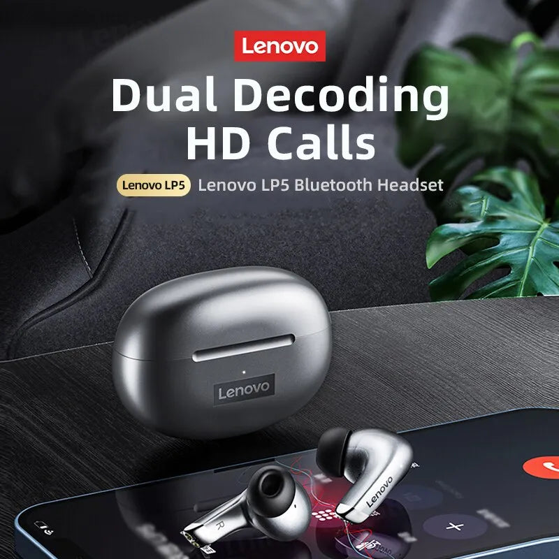 Lenovo LP5 – Premium Wireless Earbuds for Crystal Clear Sound