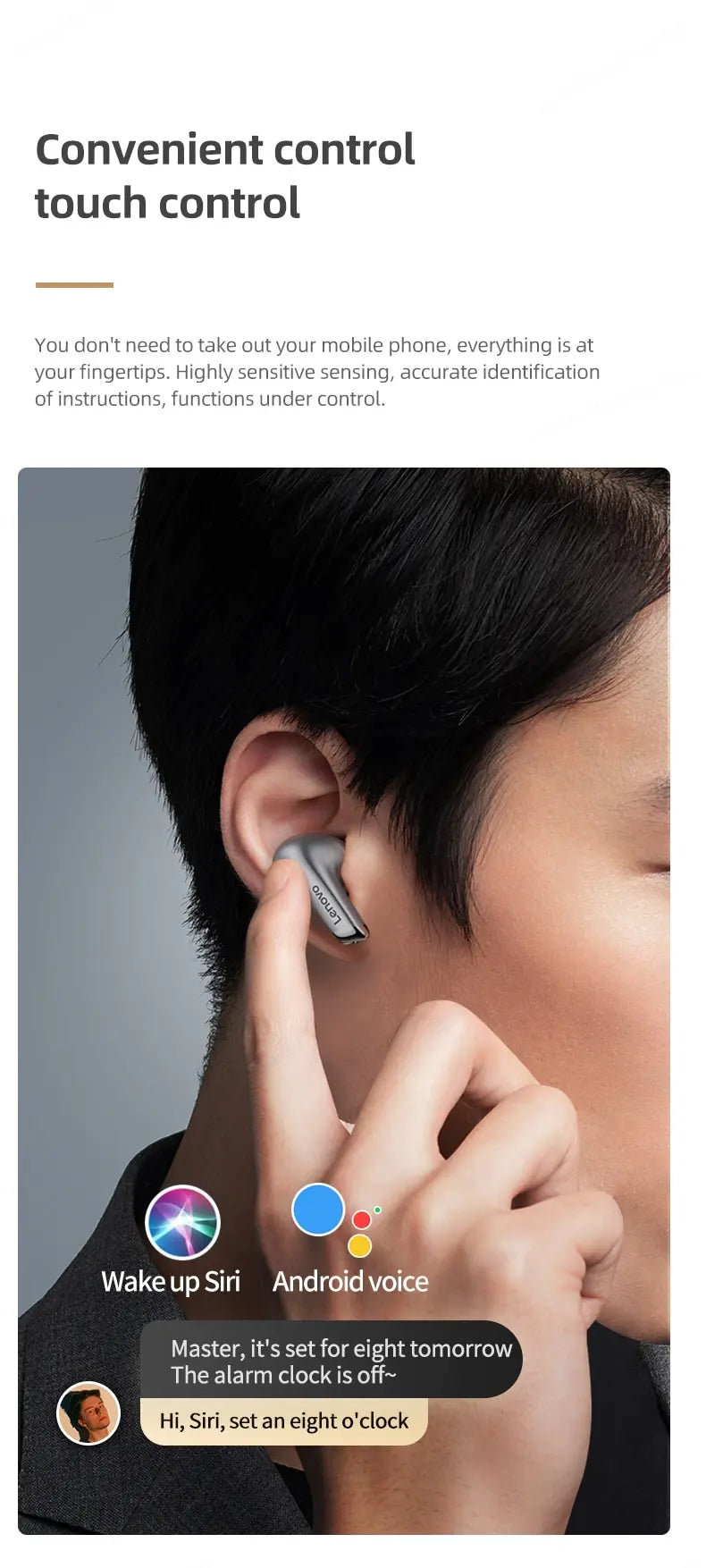 Lenovo LP5 – Premium Wireless Earbuds for Crystal Clear Sound