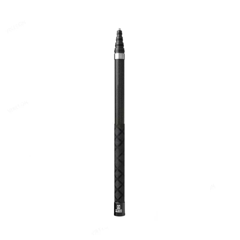 Black textured pen on a white background