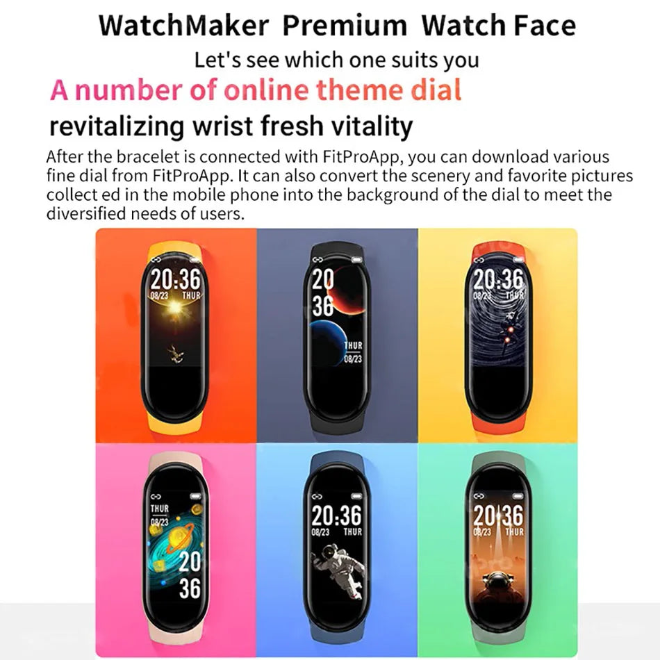 WatchMaker Premium Watch Face with various theme dials displayed on a white background.
