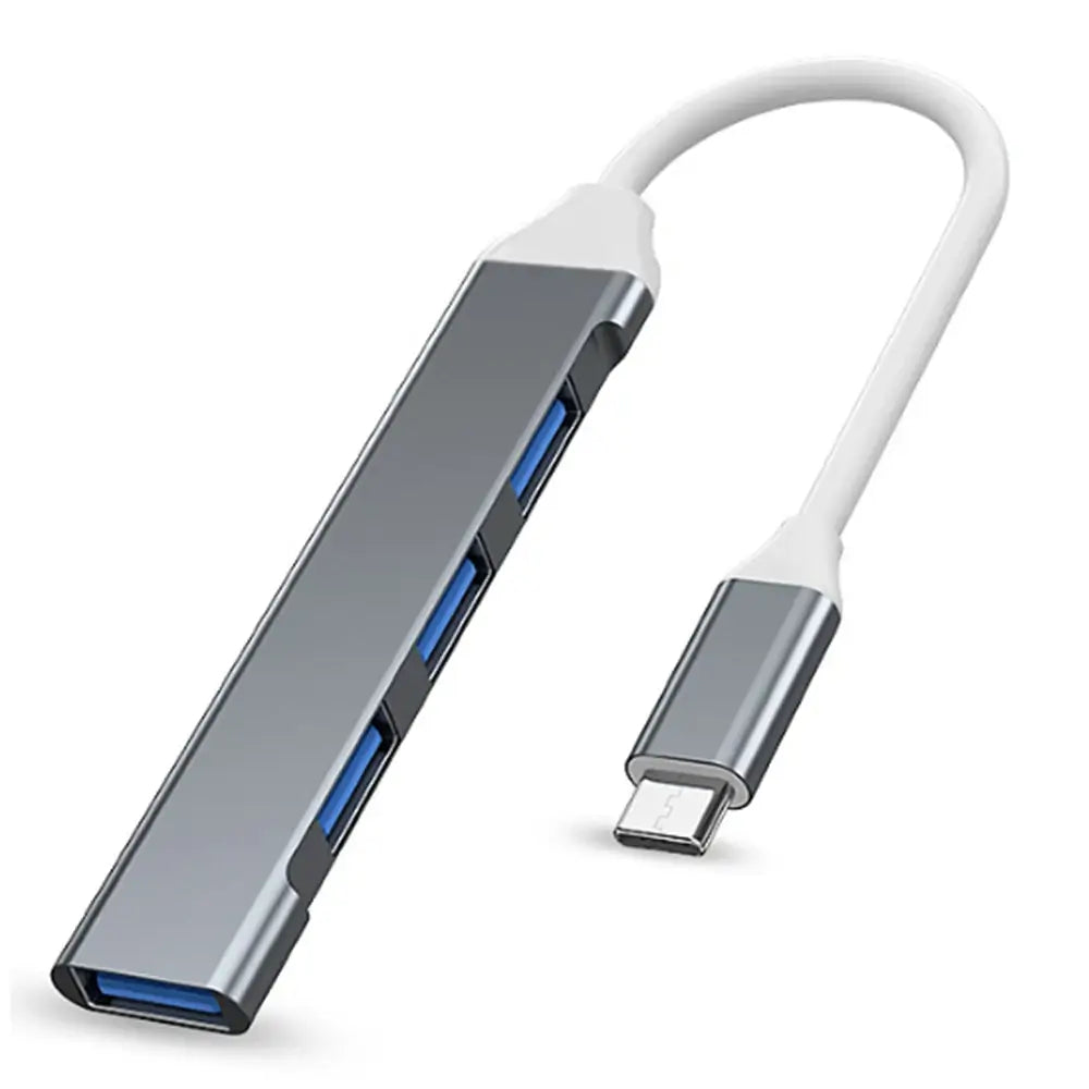USB hub with cable on a white background