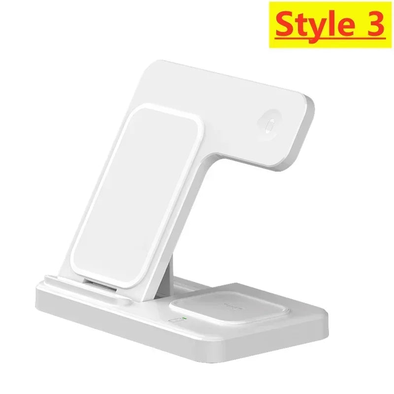 White phone stand on a white background with 'Style 3' label.