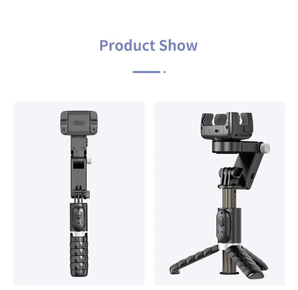 Two views of a camera stabilizer on a white background with 'Product Show' text.