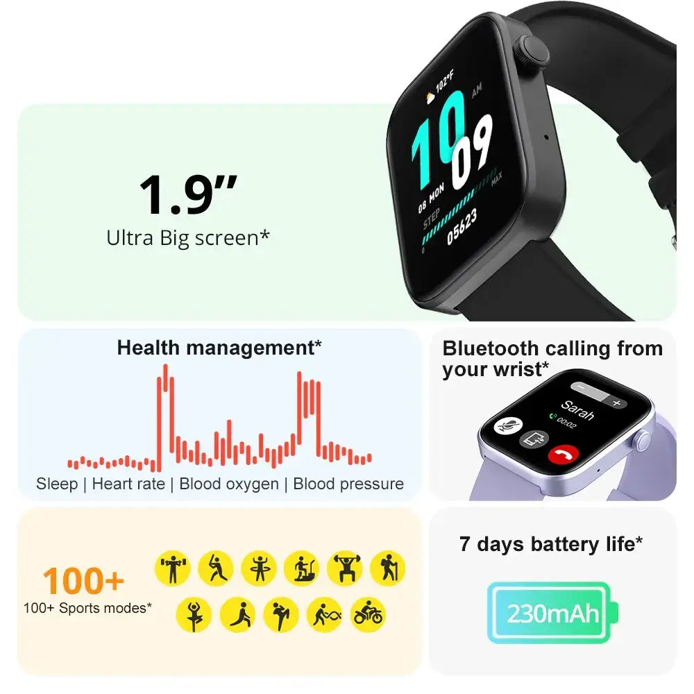 COLMI P71 1.9" Smartwatch – Voice Calling & Full Health Tracking