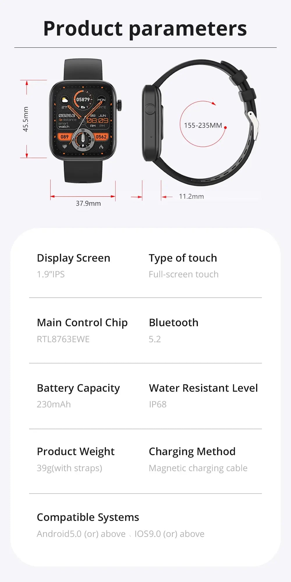 COLMI P71 1.9" Smartwatch – Voice Calling & Full Health Tracking