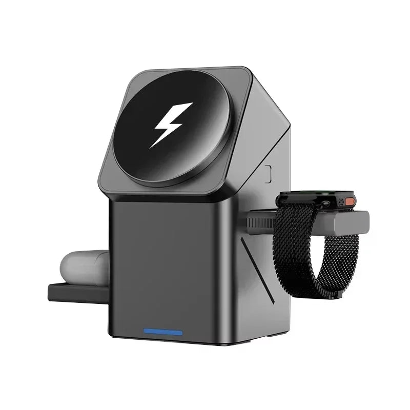 2025 Automatic Touch Magnetic 3-in-1 Wireless Charger for iPhone, Apple Watch & AirPods