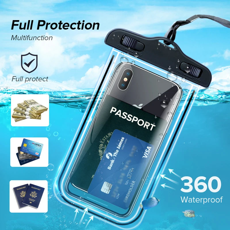 Universal Waterproof Phone Case | Water Proof Bag for iPhone, Samsung, Xiaomi, Huawei