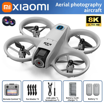 Xiaomi aerial photography aircraft with 8K ultra HD camera on a white background