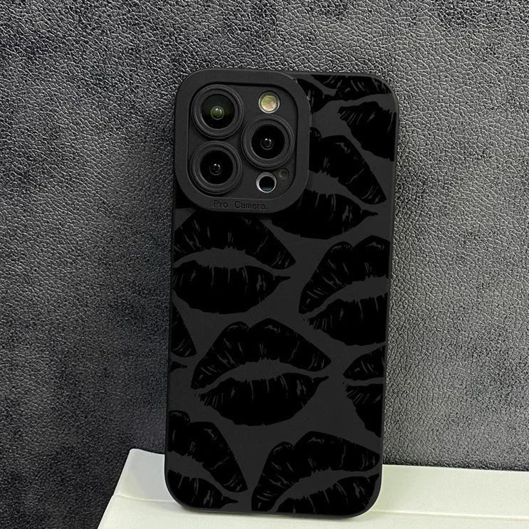 Stylish Black Lip Mobile Phone Case | Protect Your Phone with Style
