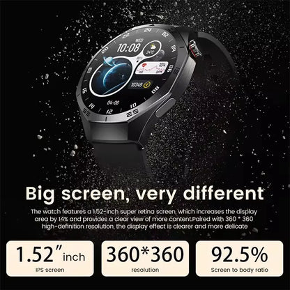 Smartwatch with a large screen on a dark background