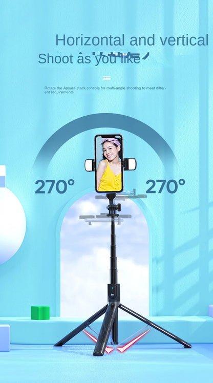 Xiaomi Selfie Stick 1.8m Lengthen Phone Tripod | Portable Telescopic Pole Wireless Bluetooth Tripod Stand with Remote Control