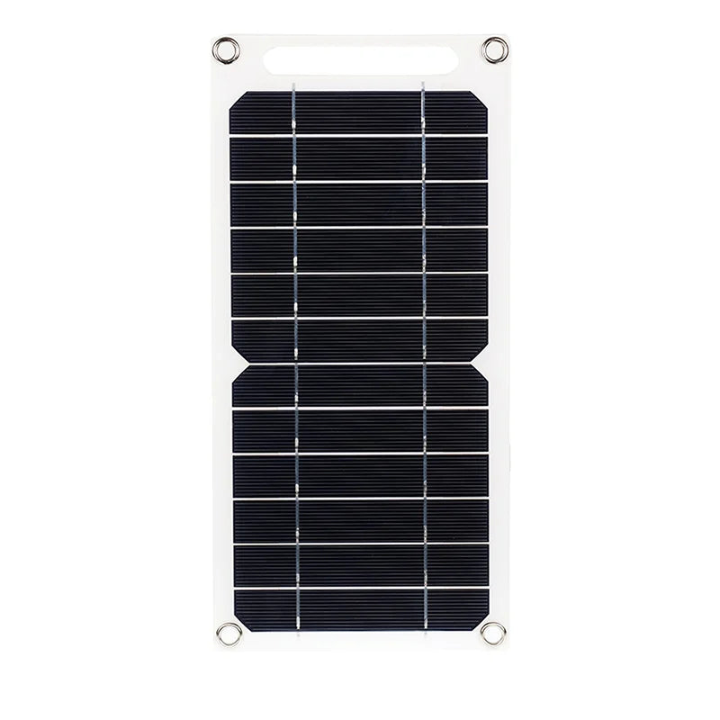 Black solar panel with white frame on a white background