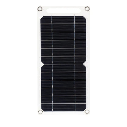 Black solar panel with white frame on a white background