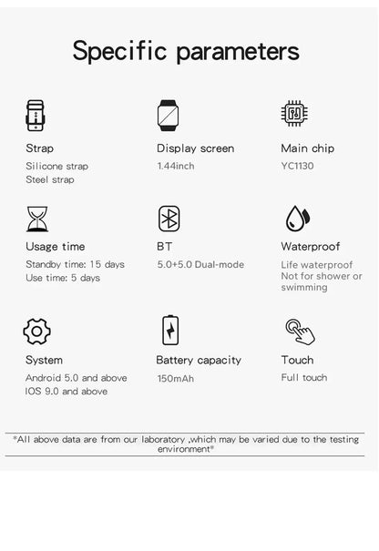 2024 Smart Watch for Men &amp; Women | Full Touch Screen, Sport Fitness, BT Call | Ideal Gift
