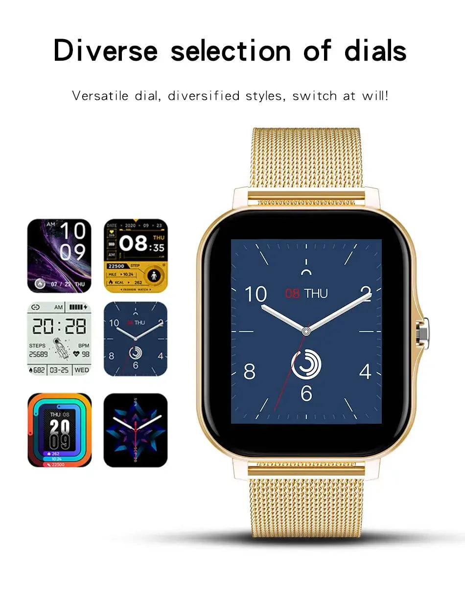 2024 Smart Watch for Men &amp; Women | Full Touch Screen, Sport Fitness, BT Call | Ideal Gift