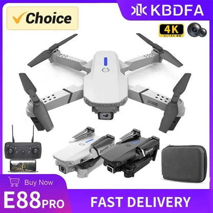 JY880S drone with accessories on a purple and white background, featuring 'Choice' and 'KBDFA' logos.