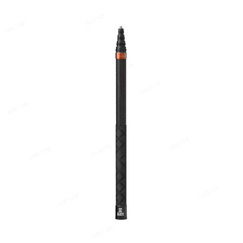 Black textured pen on a white background