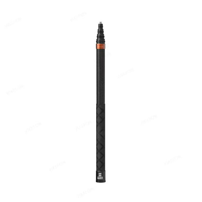 Black textured pen on a white background