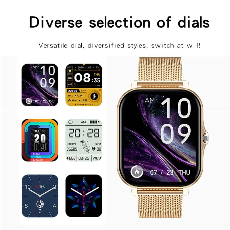 LIGE 2024 Smart Watch For Men Women Gift - Full Touch Screen Sports Fitness Watches Bluetooth Calls Digital Smartwatch Wristwatch English