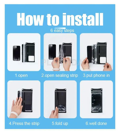 Step-by-step guide on how to install a waterproof phone case in six easy steps
