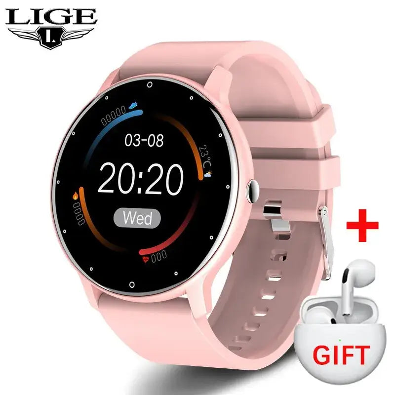 Tech 2395 LIGE 2024 Smart Watch – Fitness Tracker & Heart Rate Monitor for ...