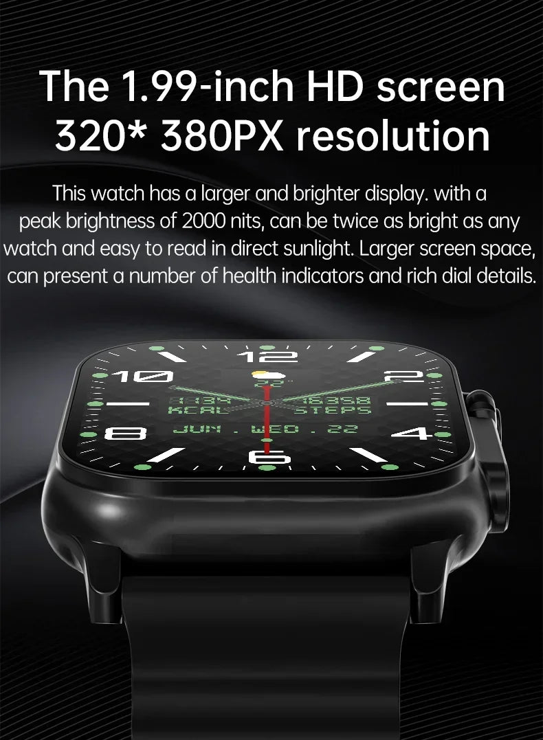 New Watch 10 Ultra Smart Watch 49mm 2024 - NFC, GPS, Bluetooth Call, Wireless Charging