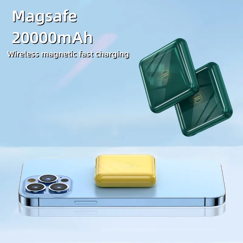 Get Charged On-The-Go with Our Mini Wireless Magsafe Power Bank 20000mAh
