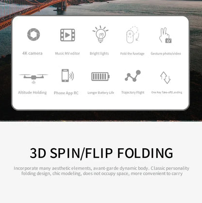 List of features with icons on a white background, overlaid on a scenic image.