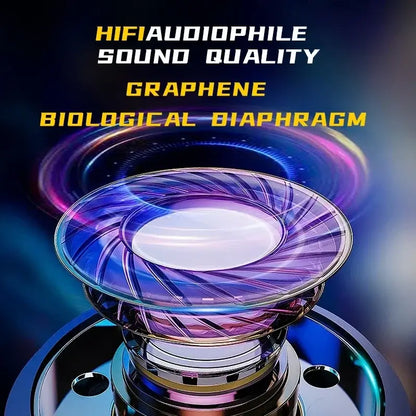 Graphene biological diaphragm with HIFI Audiophile branding displayed on a dark background
