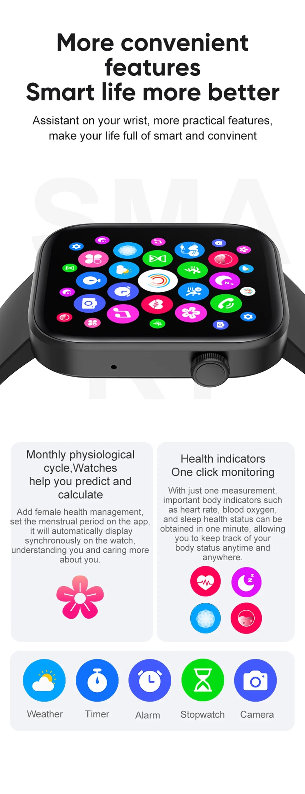 COLMI P71 Smartwatch - Voice Calling, Health Monitoring, IP68 Waterproof, Smart Notifications