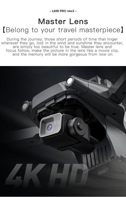 Camera lens with '4K HD' text on a dark background