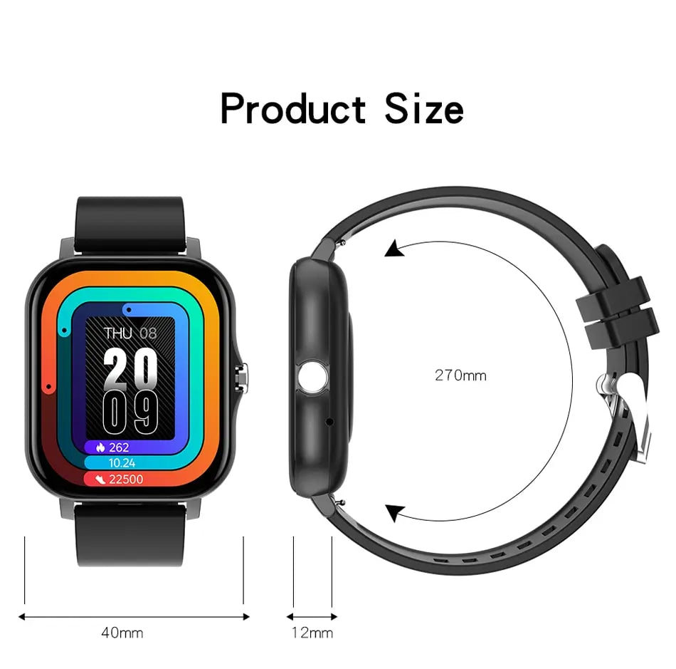 LIGE 2024 Smart Watch For Men Women Gift - Full Touch Screen Sports Fitness Watches Bluetooth Calls Digital Smartwatch Wristwatch English