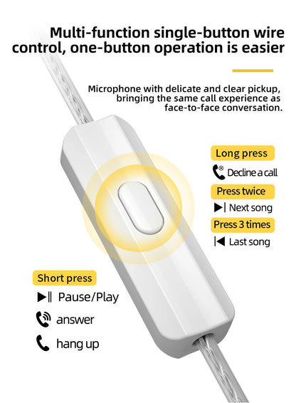 White electronic device with buttons and text explaining its functions on a white background