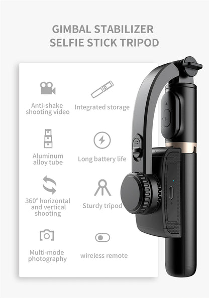 Buy Bluetooth Selfie Stick Tripod | FANGTUOSI Mobile Video Stabilizer
