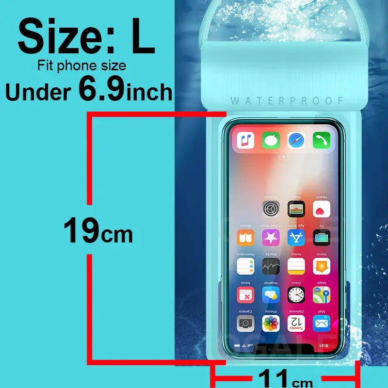 Universal Waterproof Phone Pouch – Touch-Friendly & Anti-Fingerprint