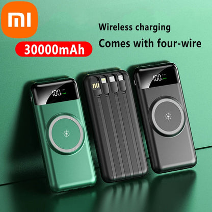 Xiaomi 30000mAh Mobile Power Bank | Thin, Portable, &amp; Wirelessly Chargeable