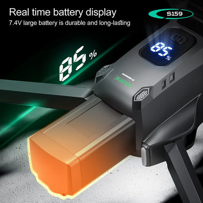 Portable power station with digital display showing battery percentage on a dark background