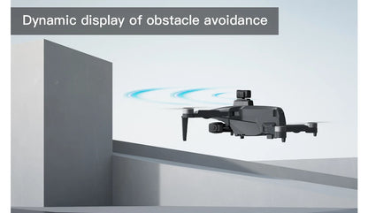Drone demonstrating obstacle avoidance technology in a controlled environment.