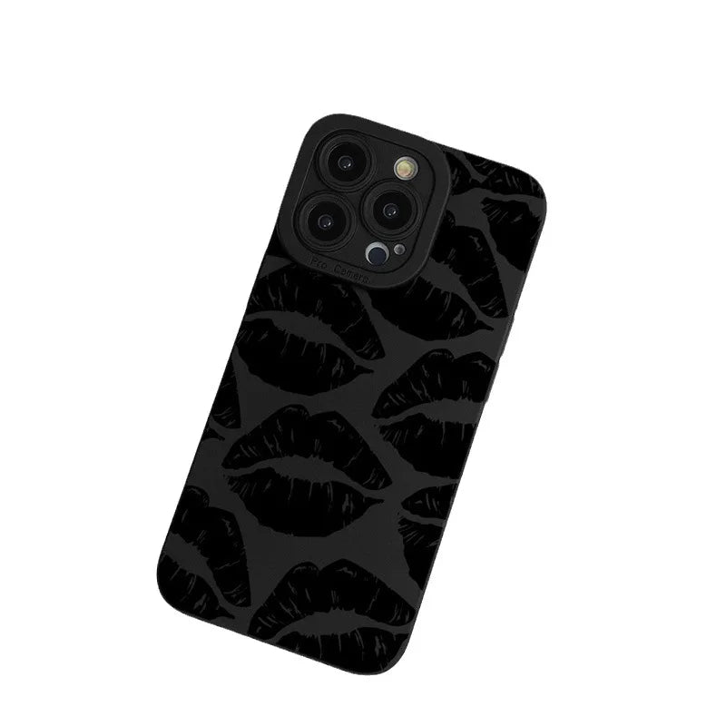 Stylish Black Lip Mobile Phone Case | Protect Your Phone with Style