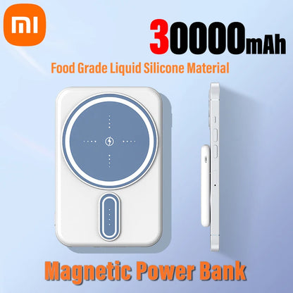 Xiaomi 30000mAh Power Bank | Magsafe-Wireless Fast Charging | Thin &amp; Compact | Portable Mobile Phone Accessories