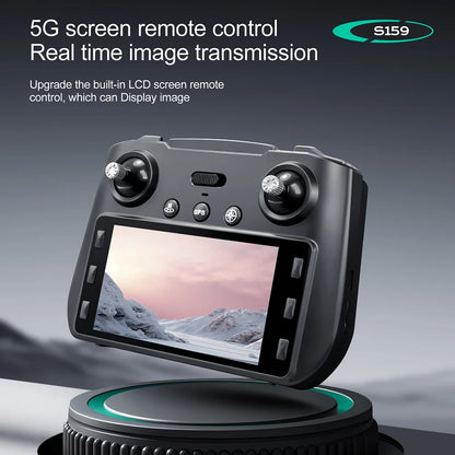 5G screen remote control with real-time image transmission on a gray background